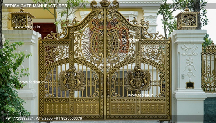 Boundary Wall Design With Gate Laser Cutting Design For Gate Lohe Ka Gate Ka Colour Types Of Gate Designs