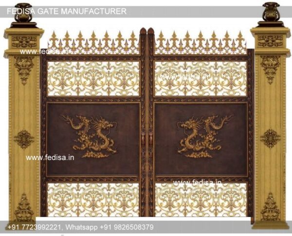 Modern Steel Gate Design Sliding Grill Gate Double Gate Design For Home New Main Gate Design
