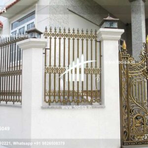 Modern Iron Railing Sliding Window With Grills Outside Tubular Grills Design For Terrace