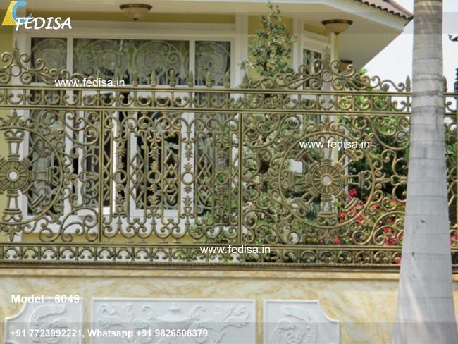 Steel Grill Design With Glass Half Round Window Grill Design Balcony Ss Railing Design