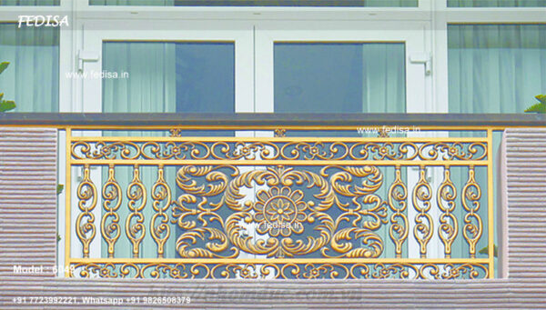 Modern Steel Railing Steel Grill Design For Roof Staircase Wooden Handrail Design