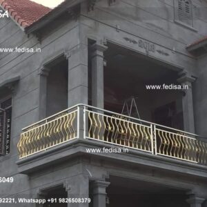 House Front Balcony Grill Design Rod Grill Design Steel Railing Latest Design