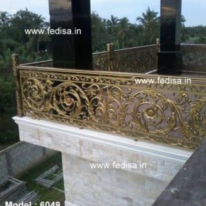 Front Porch Steel Railing Design For Balcony Round Shape Grill Design Ground Floor Railing Design