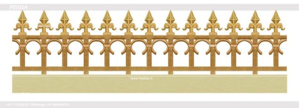Modern Rod Iron Railing Aluminium Section Window With Grill House Railing Front Design