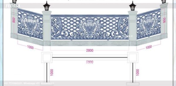 Front Iron Railing Design Small Gate Grill Design Home Chhat Railing Design