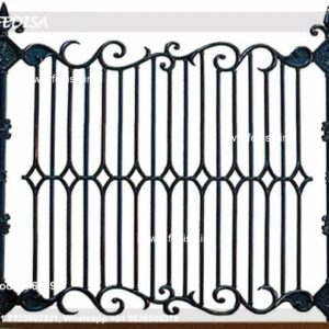 Front Balcony Steel Railing Design Double Door Window Grill Design Railing Aluminium Design