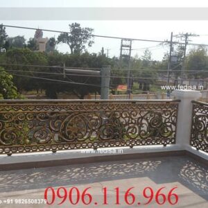 Railing Metal Design Safety Door Lokhand Roof Balcony Railing Design