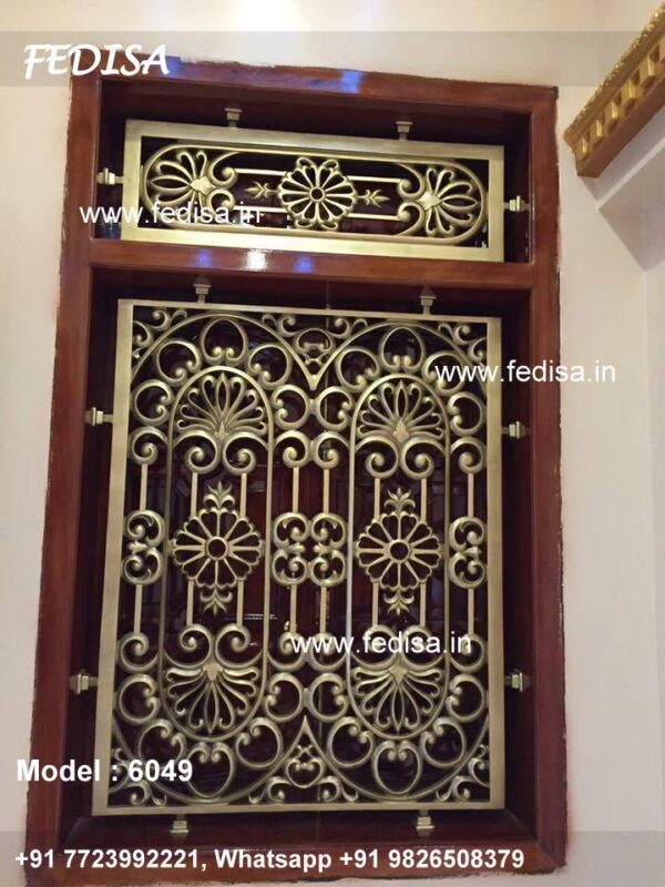 Stainless Ladder Design Window Grill Fabrication Aluminium Balcony Grill Design