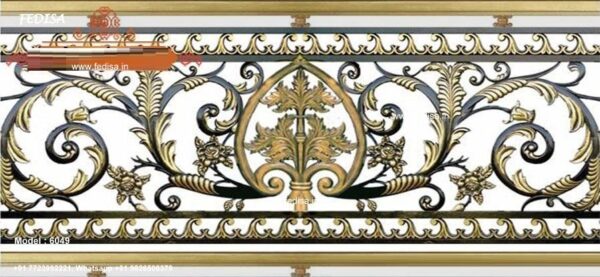 Mild Steel Staircase Railing Design Cast Iron Balcony Grill Outdoor Steel Railing Design