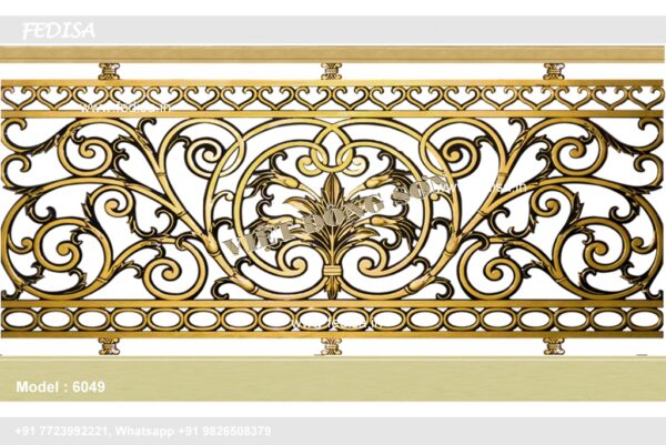 Roof Railing Brick Design Round Shape Balcony Grill Design Steps Design Iron