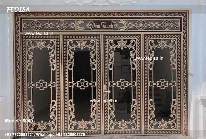 House Front Steel Grill Design Modern Handrails Lohe Ki Window Ke Design