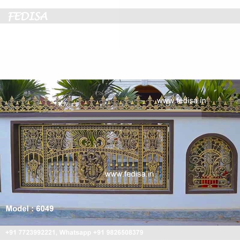 Design For Grill Window Lohe Ki Railing New Design Double Door Grill Gate