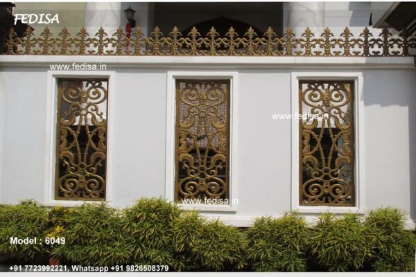 Window Grill Design Minimalist Rod Railing Design Aluminium Grill Door Design