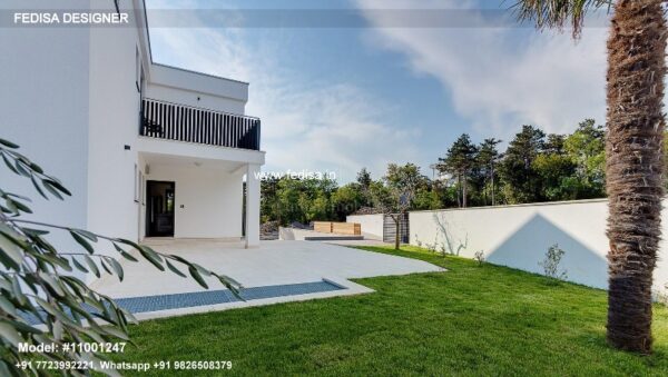 Single Floor House Design In Village Luxury Modern Villas Flat Roof House Design Apartment Building Plans