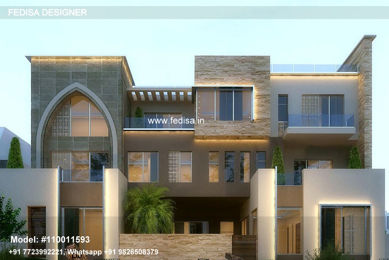 Stone House Design Luxury Relaxing Villas Panorama 2594 Square Feet House Arabic Villa Design