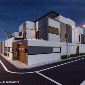 Row House Plan Luxury Villa Exterior Design Sloping Roof House Designs Architectural Designs House Plans