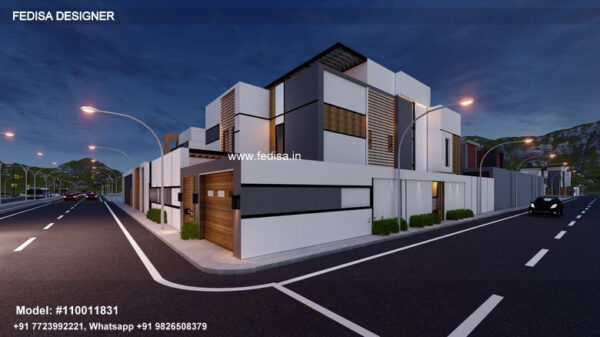 Row House Plan Luxury Villa Exterior Design Sloping Roof House Designs Architectural Designs House Plans