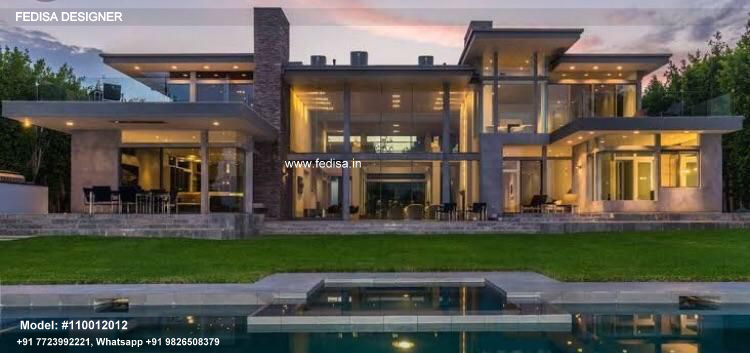 Ground Floor House Design Luxury Villa With Pool Home Exterior Colour Apartment Layout