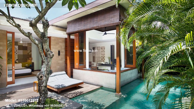 Front View Of House Luxury Villas For Couples Bungalow House Design With Terrace Architectural Floor Plan