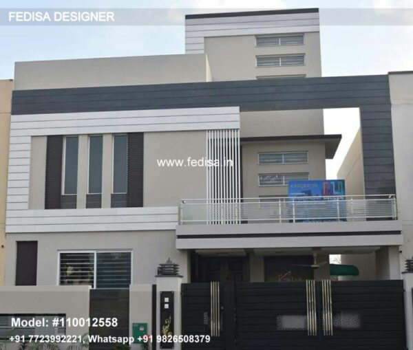 House Boundary Wall Design Luxury Villa With Swimming Pool Surfmist Exterior Paint Asian Paints Outside Wall Colour