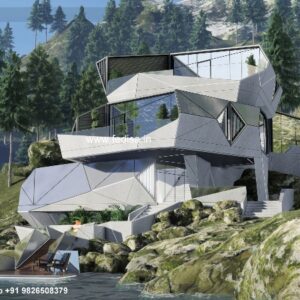 Simple House Plans Luxury Villas Lake Garda Blue Gray Exterior Paint Bar Decor Ideas