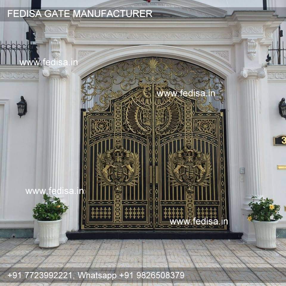 Compound Gate Entrance Gate Design For Farmhouse Front Iron Grill Design Full Steel Gate Design