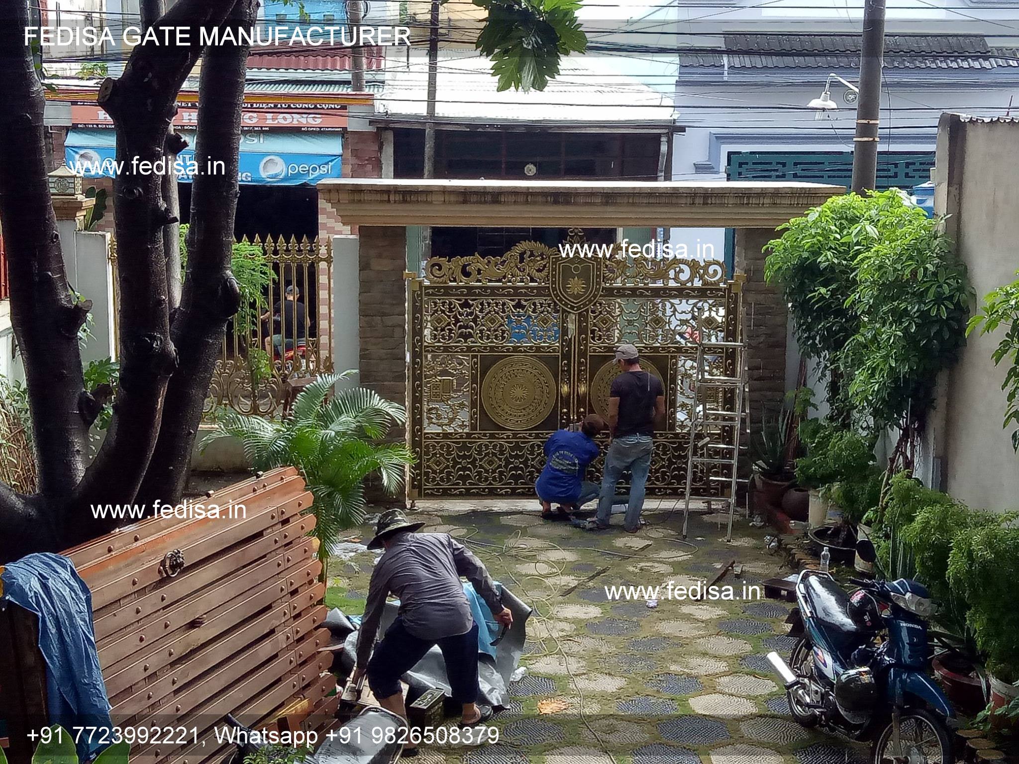 Entry Gate Design Gate Design In Front Of House Home Design Main Gate Compound Wall With Grill Design