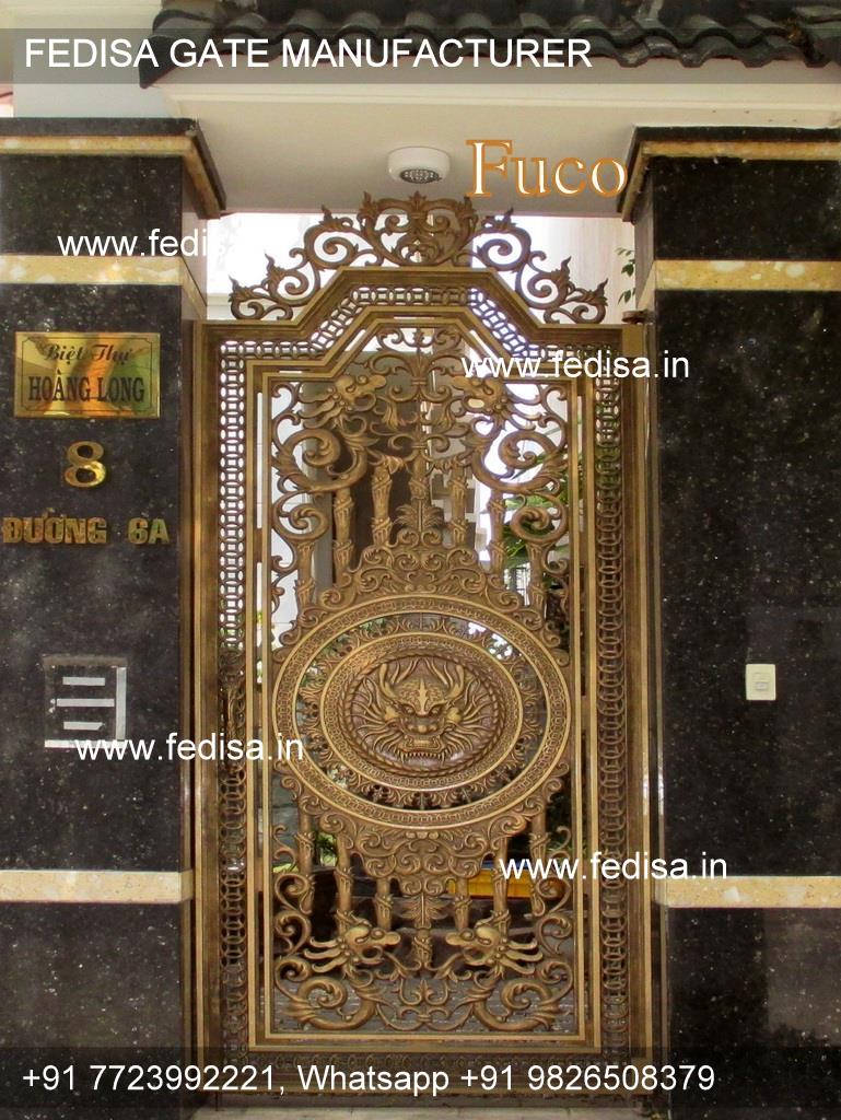 Steel Ka Gate Home Design Main Gate Compound Wall With Grill Design Front Gate Design In Steel