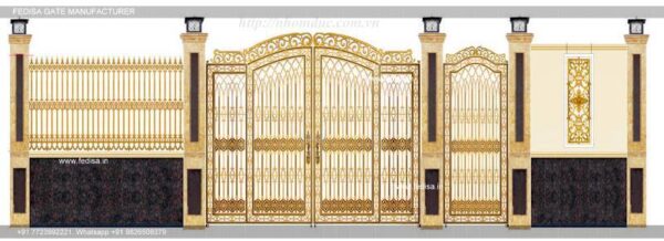 Boundary Gate Design Simple Design Of Main Gate Simple Wall Compound Gate Design Square Pipe Grill Gate Design