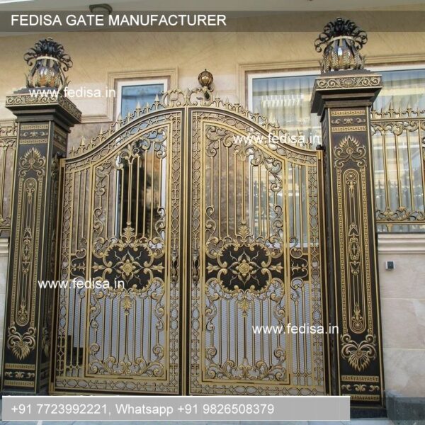 Boundary Wall Design With Gate Front Gate Designs For Houses Simple Gate Design Home Gate Design