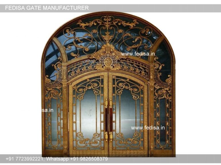 Boundary Wall Design With Gate Steel Gate Design Double Door Price Loha