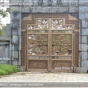 Main Gate Design 2073 Gate Design With Wall Modern Aluminum Gate Designs Low Budget Gate Design