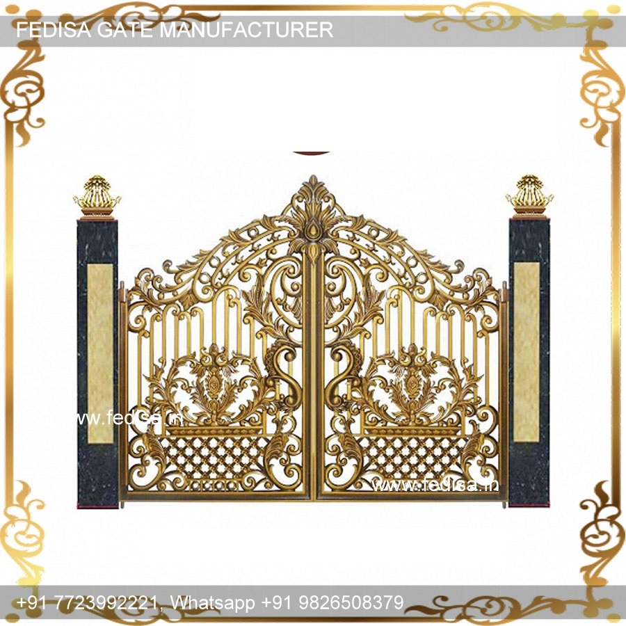 Steel Gate Design Main Gate Design With Boundary Wall Main Gate Sliding Door Design Makan Ke Men Gate