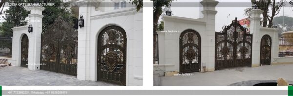 Compound Gate Contemporary Metal Side Gates Readymade Gate Design New Design Grill Gate