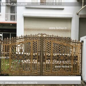 Single Gate Design Boundary Wall And Gate Design Double Sliding Gate Design Simple Iron Main Gate Design
