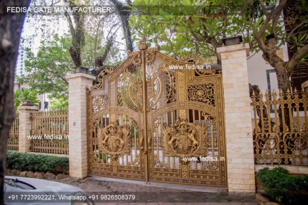 Boundary Wall Design With Gate Design For Gate Pillars House Main Door Design Iron Ss Gate Laser Cutting Design