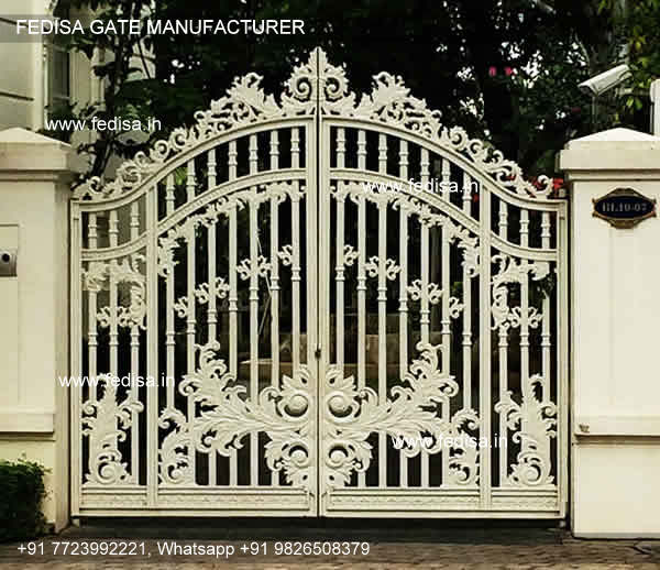 Modern Front Gate Design Sliding Gate Design Latest Concrete Gate ...