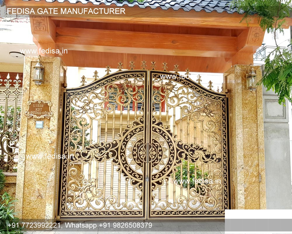 Simple Gate Design Gate Design With Wall Modern Aluminum Gate Designs Low Budget Gate Design