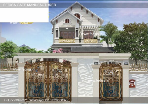 Steel Main Gate Design Maharaja Gate Simple Design Gate Ke Upar Design Boundary Grill Gate Design