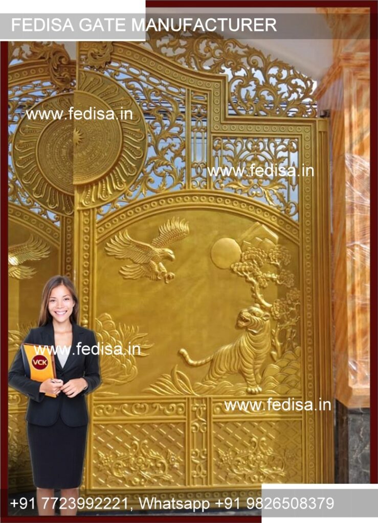 Home Gate Design Gate Loha Design Two Door Gate Design Iron And Steel