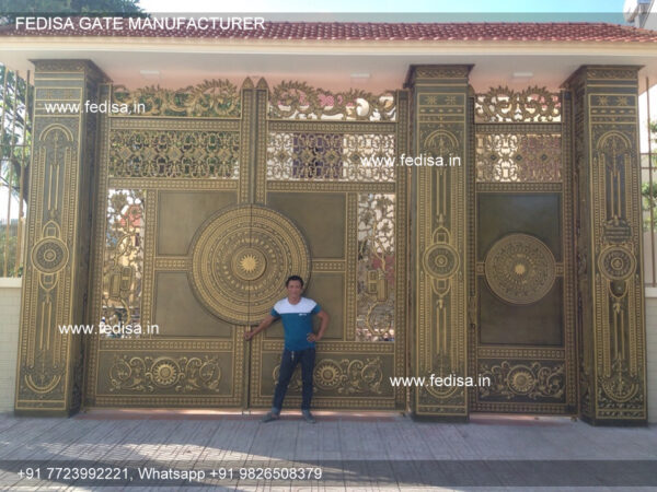 Loha Grill Gate Front Gate Wooden Design New Front Gate Design Concrete Fence And Gate Design