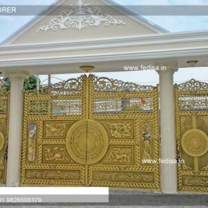 Boundary Wall Design With Gate Front Gate Simple Design Steel Gate Design 4 Feet 3 Door Gate Design