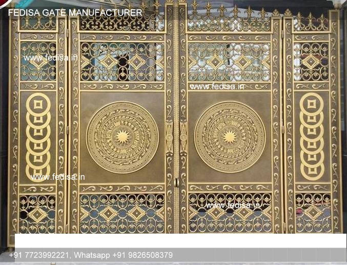 Sliding Gate Design 15 Feet Gate Design Compound Wall Door Design Fundermax Sheet Gate Design