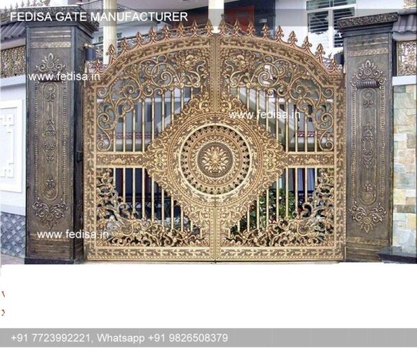 Front Gate Design Channel Gate Design Wrought Iron Fence Designs Sliding Grill Gate Design