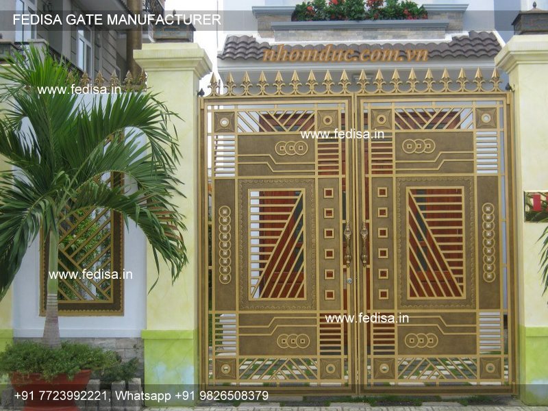 Simple Steel Gate Design Rolling Gate Design For Home Wood Gate Design For House Curved Gate Design