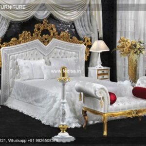 Leather Bed Couple Room Interior Divan Bed Base Modern Bedroom Design Interior