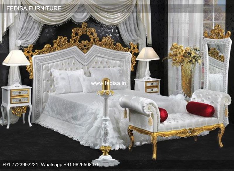 Leather Bed Couple Room Interior Divan Bed Base Modern Bedroom Design Interior