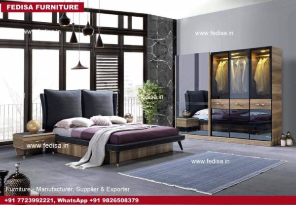 Master Bed Cozy Room Design Stylish Double Bed Modern Bedroom Decor Ideas