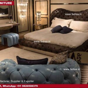 Modern King Size Bed Cozy Room Design Vanity Dresser Modern Bedroom Decor Ideas