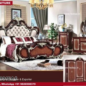 Quilting Bed Design Cozy Room Design Wardrobe Dressing Table Combo Modern Boho Bedroom